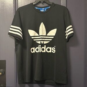 Adidas Mesh Shirt Short Sleeve Black White XL